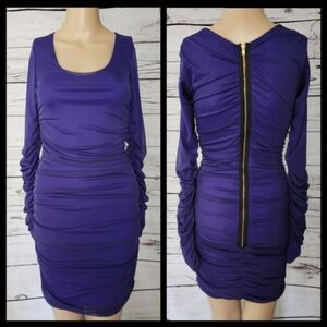 Boulee Purple Long Sleeve Dress Size 0 NWT